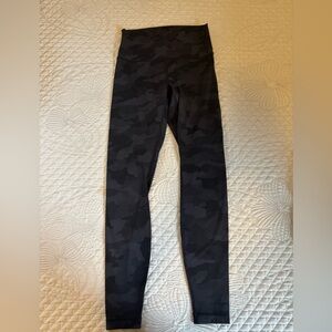 Lululemon high waist wunderunder camo leggings